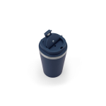 Bicchiere takeaway in acciaio riciclato con isolamento sottovuoto 460ml color blu mare quinta vista