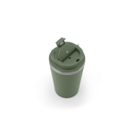 Bicchiere takeaway in acciaio riciclato con isolamento sottovuoto 460ml color verde militare quinta vista