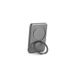 Power bank magnetico in ABS riciclato con ricarica 15 W 5000 mAh color grigio scuro sesta vista
