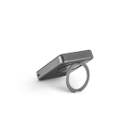 Power bank ecologico magnetico con supporto ad anello 10000 mAh color grigio scuro sesta vista