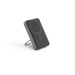 Power bank ecologico magnetico con supporto ad anello 10000 mAh color grigio scuro