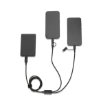 Cavo USB 6 in 1 ultra veloce in alluminio e PET riciclato color nero terza vista