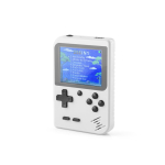 Console portatile per videogiochi con 256 classici di azione e sport color grigio terza vista