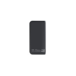 Power bank ecologico con ricarica 15 W stile premium da 10000 mAh color nero seconda vista