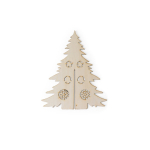 Albero di Natale pieghevole in legno naturale FSC™ da colorare color naturale seconda vista