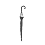 Ombrello riciclato da 68cm in poliestere e dettagli riflettenti Ø120cm color nero seconda vista
