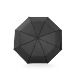 Ombrello pieghevole 3 sezioni rPET con stecche in fibra di vetro Ø98cm color nero prima vista