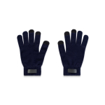Guanti in poliestere riciclato rPET con punte touch per smartphone color blu mare prima vista