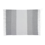 Coperta in poliestere riciclato effetto morbido tipo mohair 300g/m2 color grigio prima vista