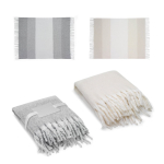 Coperta in poliestere riciclato effetto morbido tipo mohair 300g/m2 vari colori