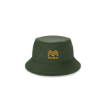 Cappello panama in poliestere riciclato rPET idrorepellente color verde scuro immagine con logo 2