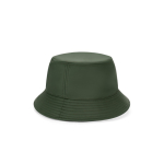 Cappello panama in poliestere riciclato rPET idrorepellente color verde scuro