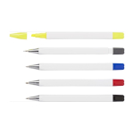 Set da scrittura con 3 penne 1 portamine e 1 evidenziatore color bianco seconda vista