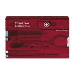 Set multiattrezzi Victorinox SwissCard Classic color rosso prima vista