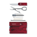 Set multiattrezzi Victorinox SwissCard Classic color rosso seconda vista