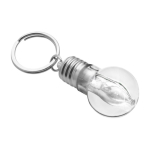 Portachiavi torcia a forma di lampadina con luce bianca seconda vista