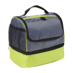Borsa termica in poliestere con vano frigorifero nella parte inferiore color verde chiaro  sesta vista