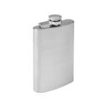 Fiaschetta personalizzabile in acciaio inox con tappo a vite da 100ml color argento decima vista