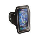 Bracciale sportivo portacellulare riflettente con chiusura in velcro color nero decima vista