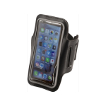 Bracciale sportivo portacellulare riflettente con chiusura in velcro color nero sesta vista
