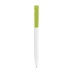 Penna Stilolinea S45 in plastica con pulsante colorato inchiostro blu color verde chiaro  prima vista