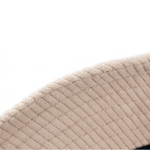 Cappello unisex stile bucket in velluto a coste da personalizzare color naturale quinta vista