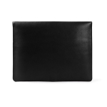 Elegante portadocumenti in similpelle personalizzabile color nero terza vista
