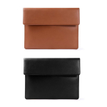 Elegante portadocumenti in similpelle personalizzabile color nero quarta vista