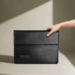 Elegante portadocumenti in similpelle personalizzabile color nero quinta vista