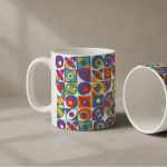 Tazza in ceramica per sublimazione con finitura lucida 320ml color bianco quarta vista