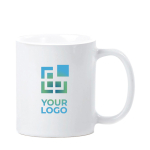 Tazza in ceramica per sublimazione con finitura lucida 320ml color bianco vista area di stampa