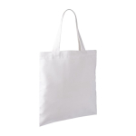 Borsa in poliestere dal tocco morbido per sublimazione 280 g/m2 color bianco seconda vista