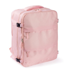 Zaino da viaggio in poliestere per laptop 15'' color rosa seconda vista