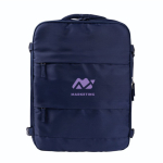 Zaino da viaggio in poliestere per laptop 15'' color blu mare quarta vista