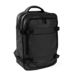 Zaino da viaggio in poliestere per laptop 16'' color nero seconda vista