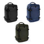Zaino da viaggio in poliestere per laptop 16'' color nero quarta vista