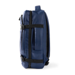 Zaino da viaggio in poliestere per laptop 16'' color blu terza vista