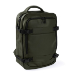 Zaino da viaggio in poliestere per laptop 16'' color verde seconda vista