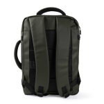 Zaino da viaggio in poliestere per laptop 16'' color verde terza vista