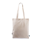 Shopper pieghevole in cotone Fairtrade da personalizzare 120 g/m2 color naturale prima vista