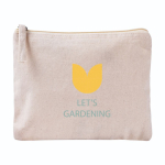 Pochette rettangolare in cotone biologico certificato GOTS color naturale quarta vista