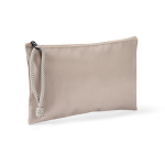 Pochette in nylon con cordino bicolore sulla zip 240 g/m2 color beige seconda vista