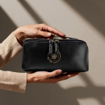 Beauty case da viaggio in PU con finitura morbida 400 g/m2 color nero sesta vista