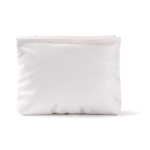 Pochette rettangolare in poliestere imbottito e morbido 120 g/m2 color bianco prima vista