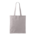 Tote bag in cotone e poliestere con manici lunghi 120 g/m2 color grigio prima vista