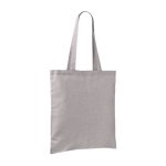 Tote bag in cotone e poliestere con manici lunghi 120 g/m2 color grigio seconda vista