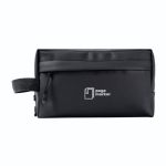 Beauty case in similpelle con manico laterale 500 g/m2 color nero quarta vista