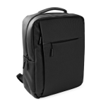 Zaino da lavoro per laptop in similpelle 15'' color nero seconda vista