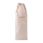 Sacchetto per il pane in cotone riciclato con chiusura a cordino color naturale vista dettaglio