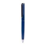Penna elegante con meccanismo a rotazione e inchiostro blu color blu prima vista